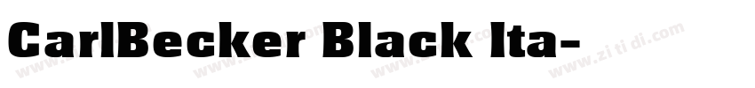 CarlBecker Black Ita字体转换